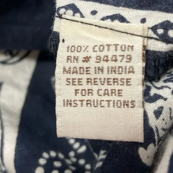 Magic Embroidered Black and White 100% Cotton Dress. Size Large. - Picture 9 of 11